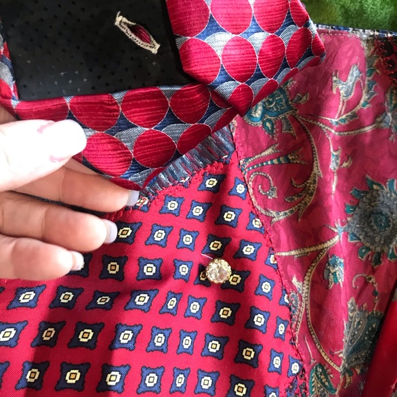 Handmade silk tie upcycled crossbody bag. 😍 - Picture 3 of 6